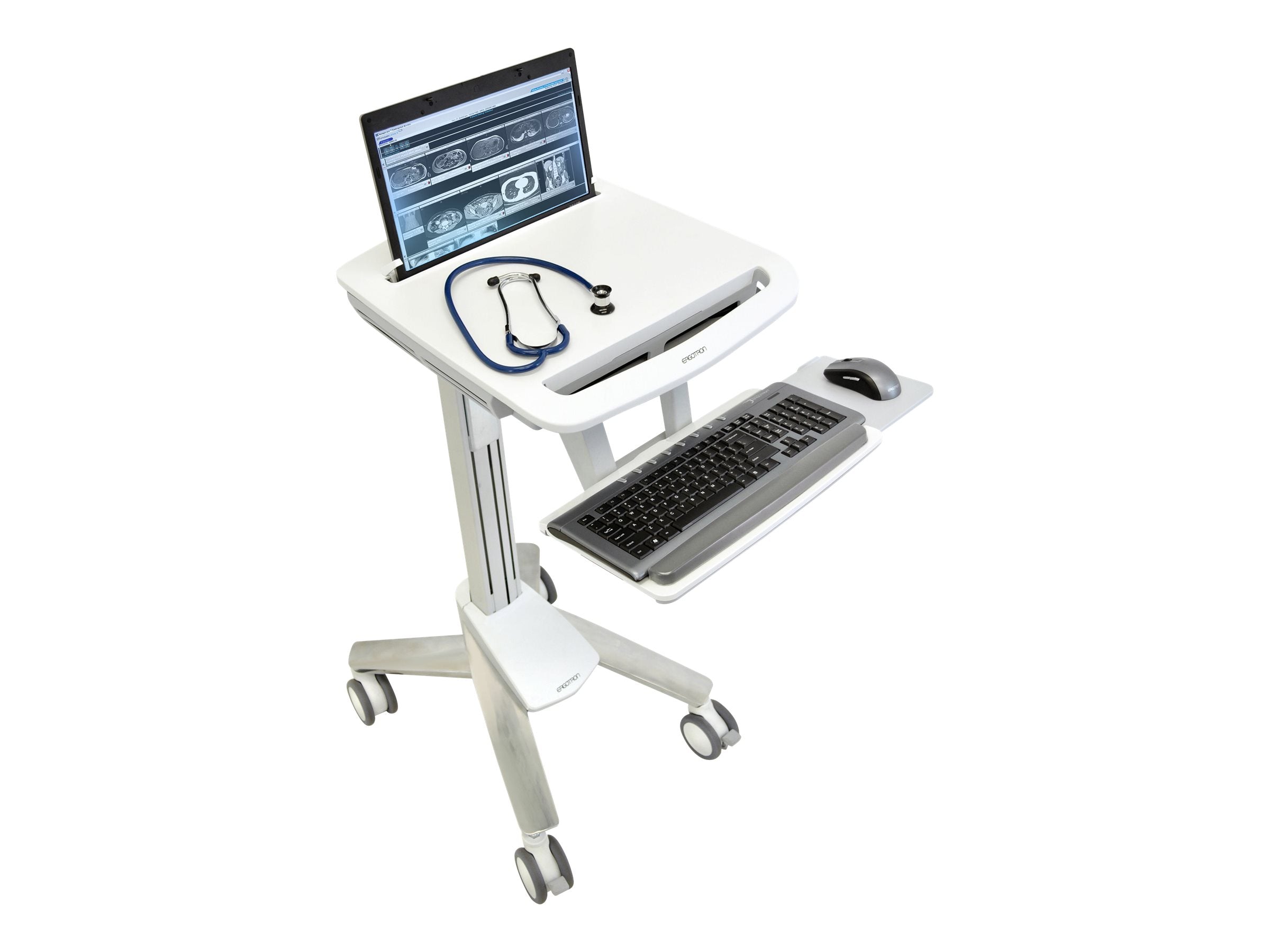 Detailansicht der Tastaturablage des ERGOTRON StyleView Laptopwagens SV40