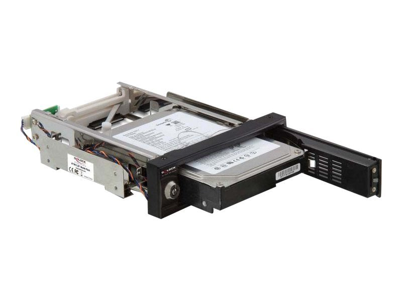DELOCK Wechselrahmen SATA 1x Backplane m.Luefter 3,5 zoll - Vorderansicht