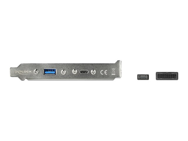 DELOCK Slotblech mit USB Type-C und USB Typ-A Port Verpackung