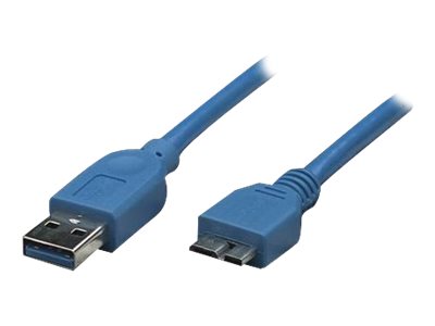 TECHLY USB3.0 Anschlusskabel blau 2m Verpackung