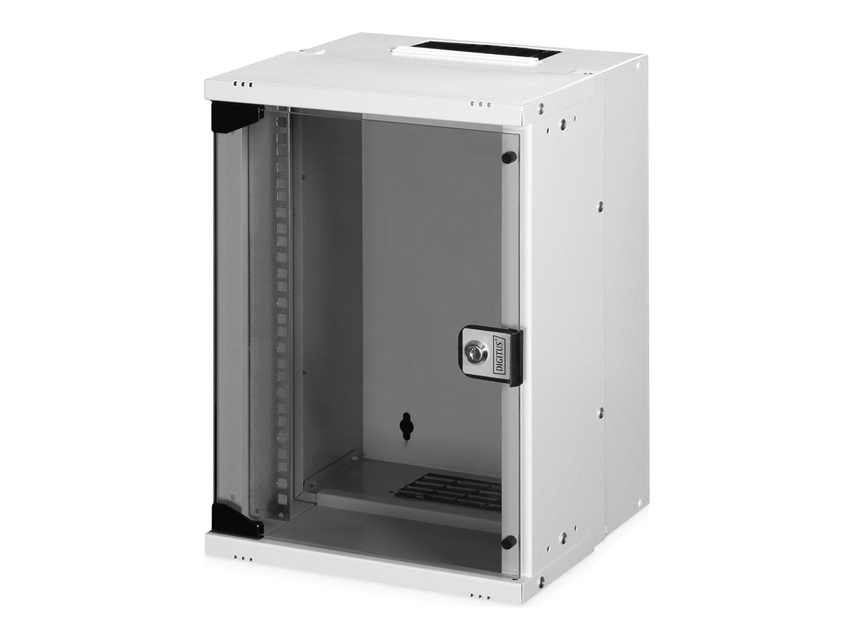 DIGITUS 25,4cm 10 Zoll 9U Wandmontage Schrank - Vorderansicht