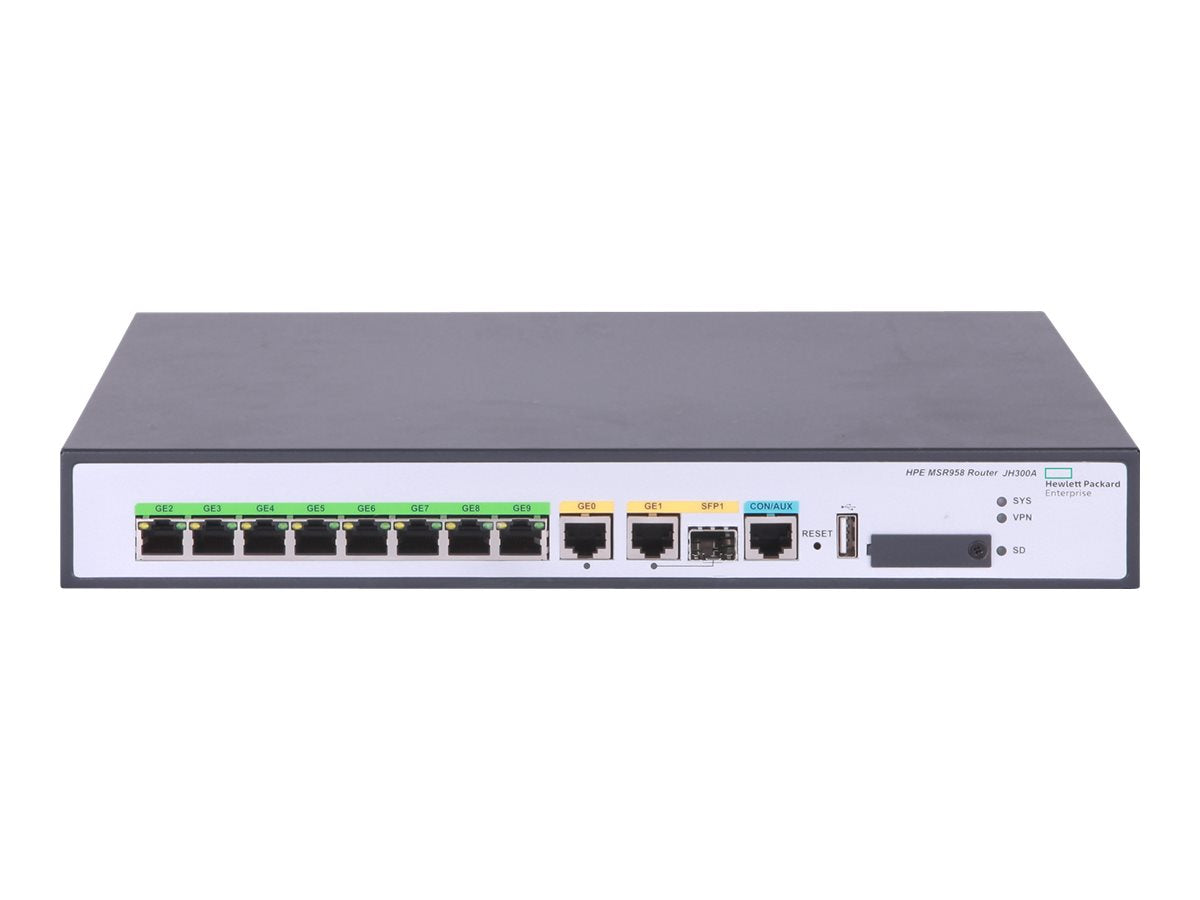 HPE MSR958 1GbE and Combo Router - Vorderansicht