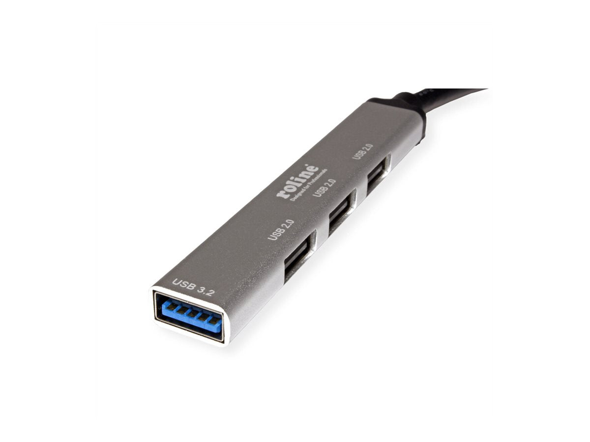 ROLINE USB 3.2 Gen 1 Hub 4fach Typ C Anschlusskabel
