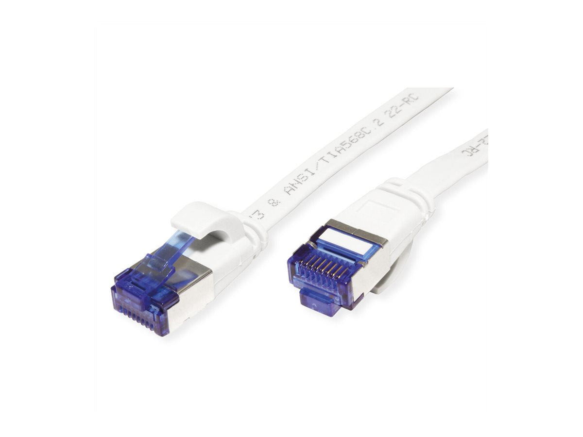 VALUE Patchkabel Kat.6A Class EA FTP extra-flach weiss 5m - Verpackung