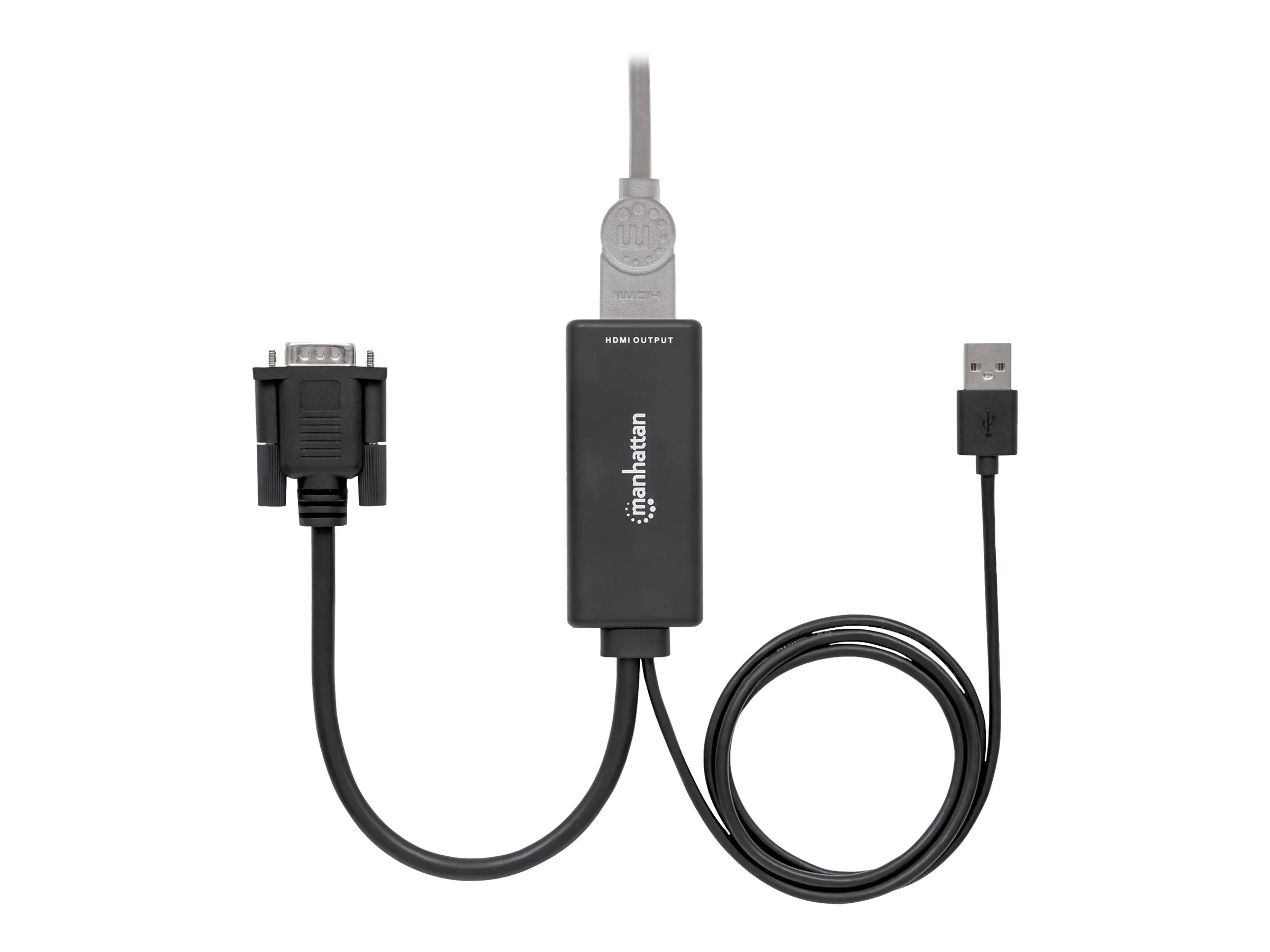MANHATTAN VGA und USB auf HDMI Konverter Vorderansicht
