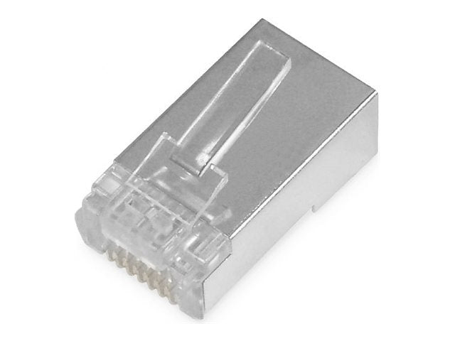 DIGITUS CAT 6 Modular Plug 8P8C shielded for Round Cable Vorderansicht