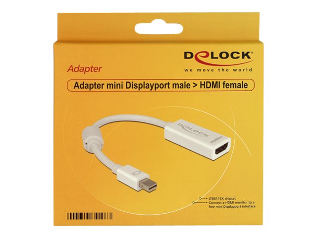 DELOCK Adapter Displayport-St mini > HDMI-Bu Vorderansicht