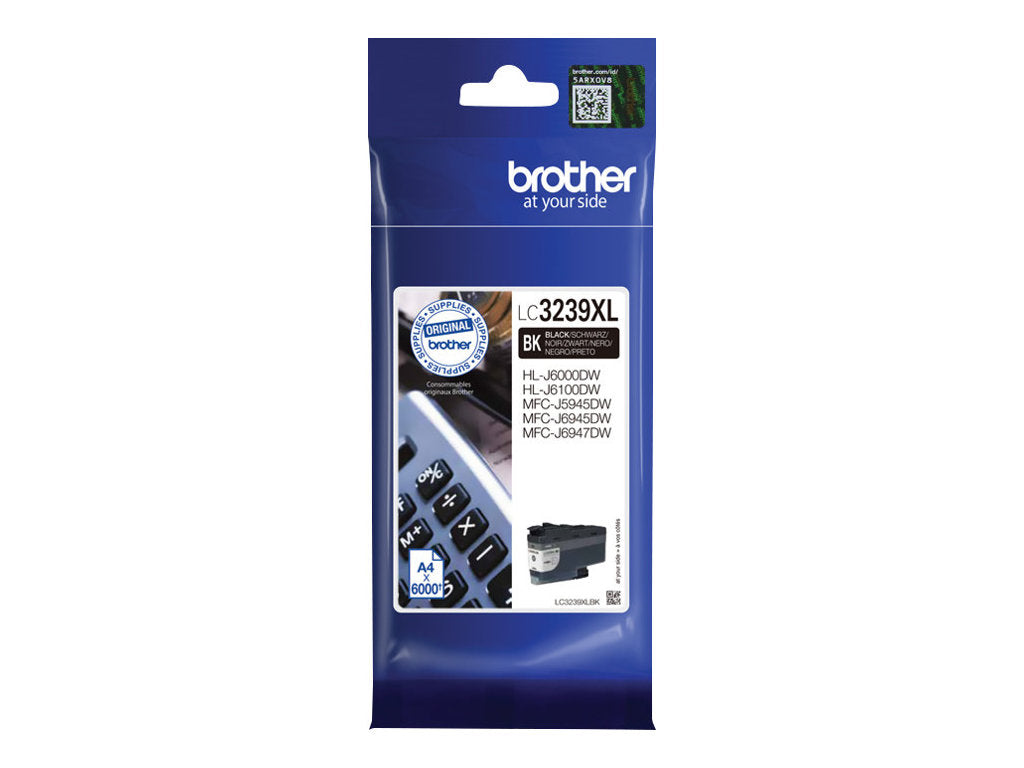 BROTHER LC-3239XLBK Tintenpatrone Schwarz Vorderansicht