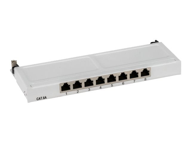 EFB Mini Patchpanel STP 8xRJ45 Cat6A Vorderansicht