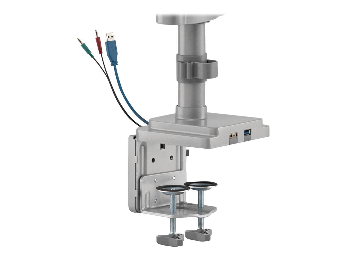 EATON TRIPPLITE Triple-Display Flex-Arm Desktop Clamp Seitenansicht