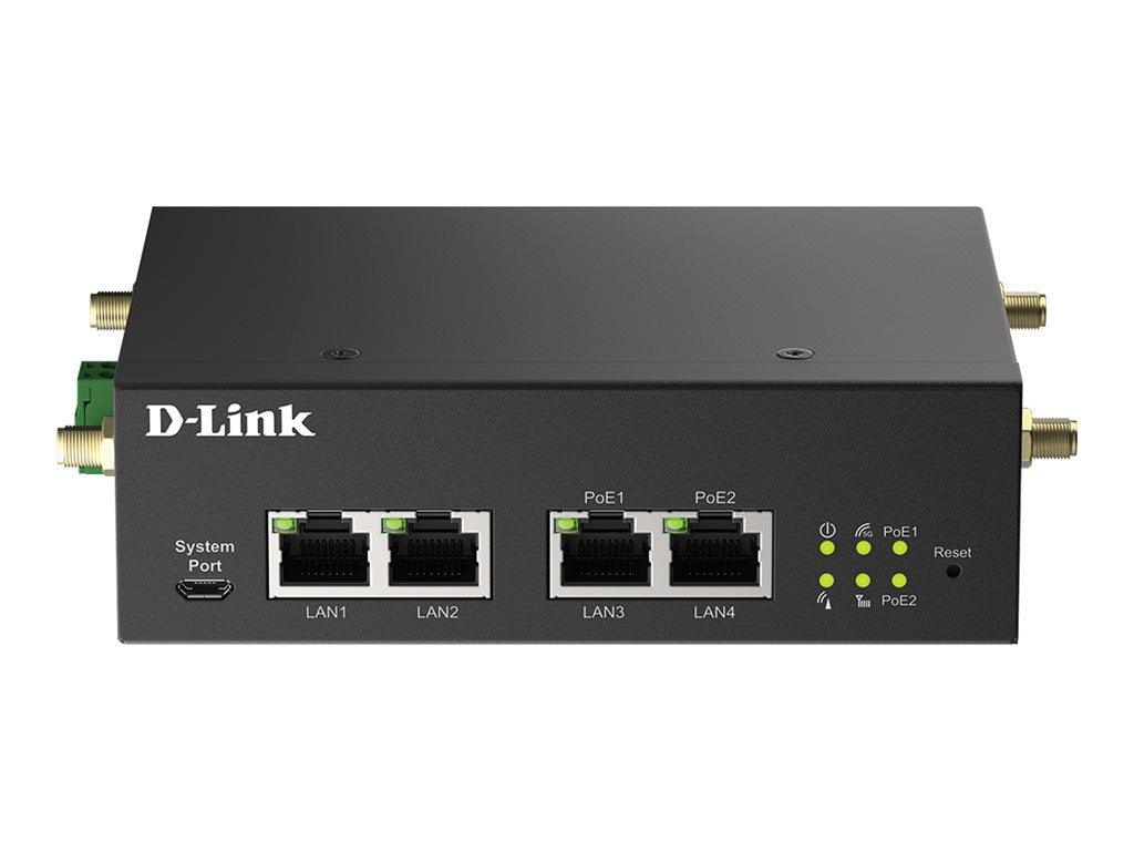 D-LINK DWM-314-GP/E Industrial 5G Multi-connect PoE Modem Vorderansicht