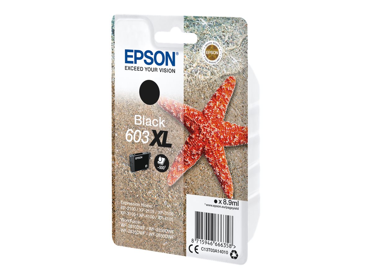 EPSON 603XL Tintenpatrone Schwarz Vorderansicht