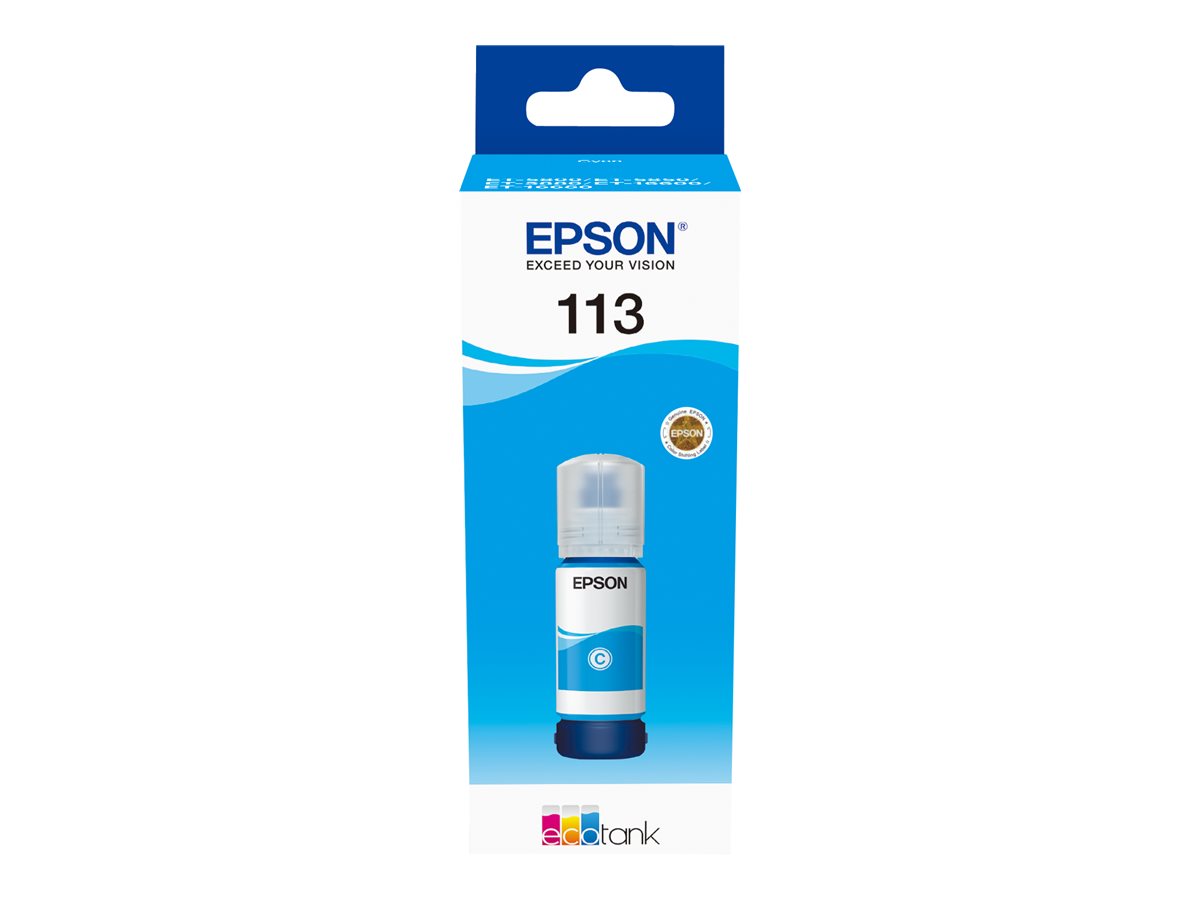 EPSON 6LB 113 EcoTank Pigment Cyan Nachfülltinte Detailansicht