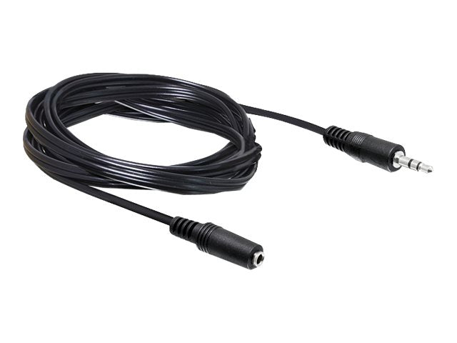 DELOCK Verlängerungskabel Audio Klinke 3,5mm Stecker / Buchse 5m - Vorderansicht
