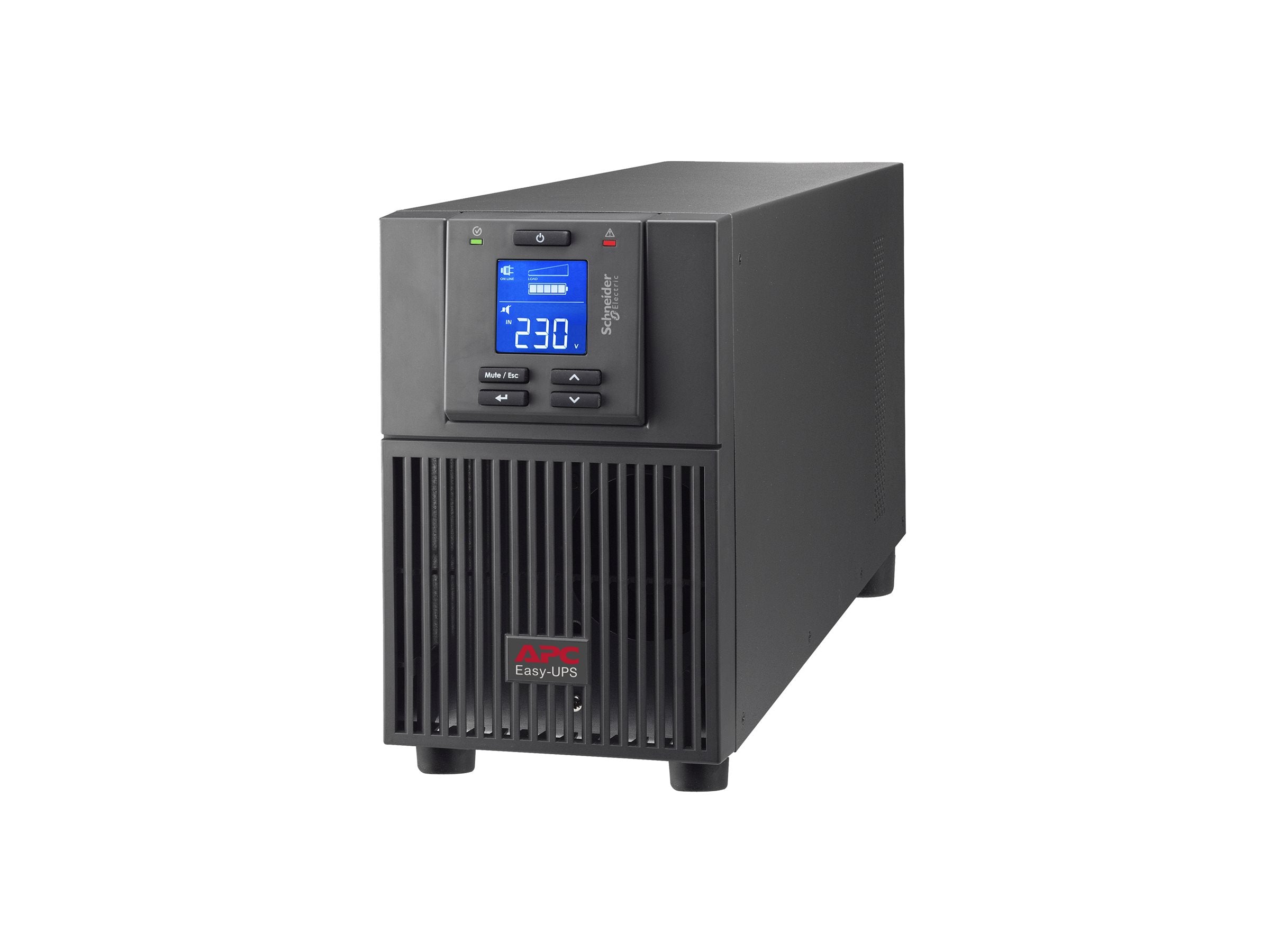 Detailansicht der Anschlüsse der APC Easy UPS On-Line UPS tower AC 220/230/240V 1800Watt 2000VA