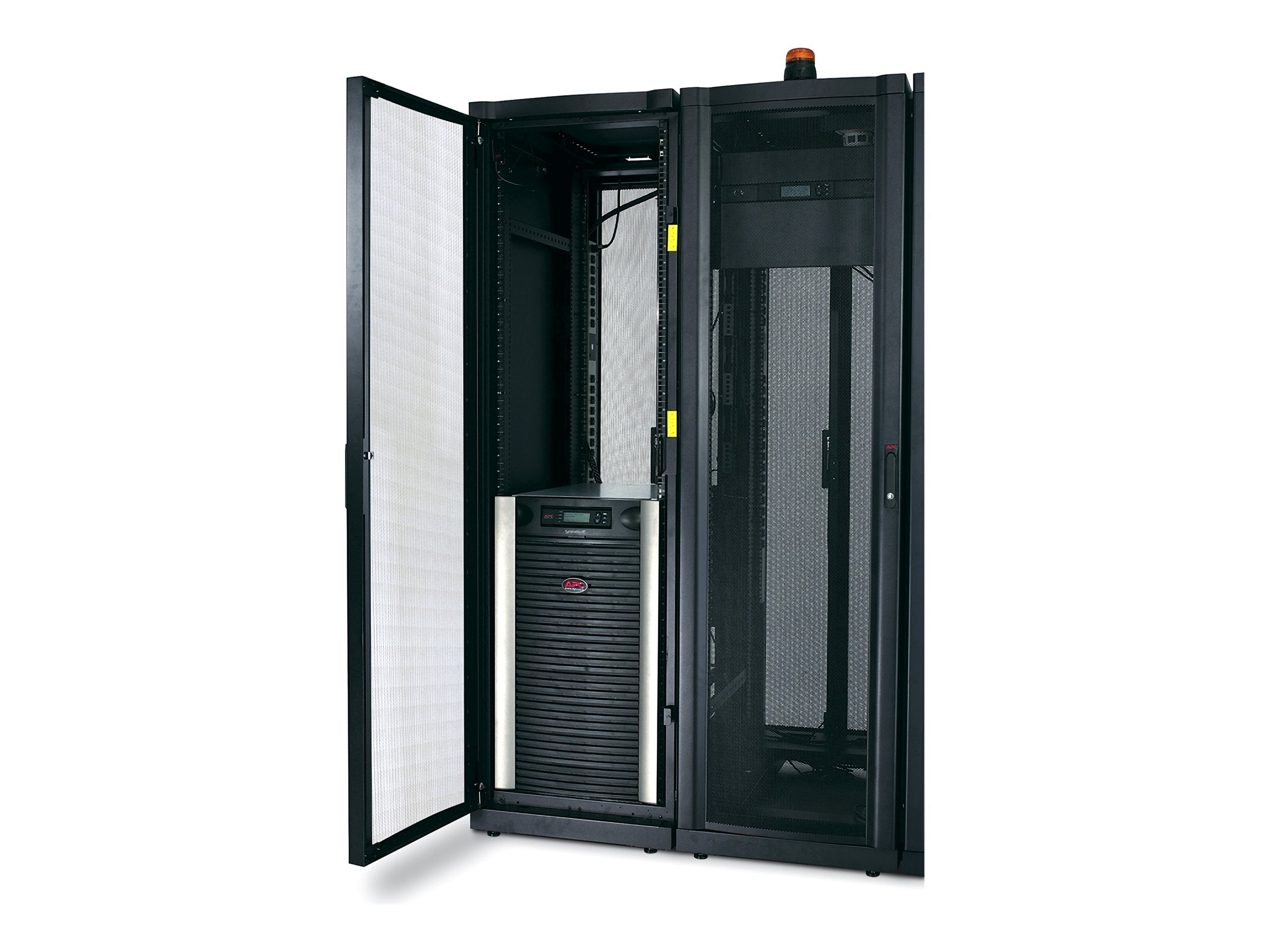APC Symmetra LX 16kVA Scalable to 16kVA N+1 Power Rack AC 208/240V 16000VA Ethernet 10/100 oc 13 19U BK silver