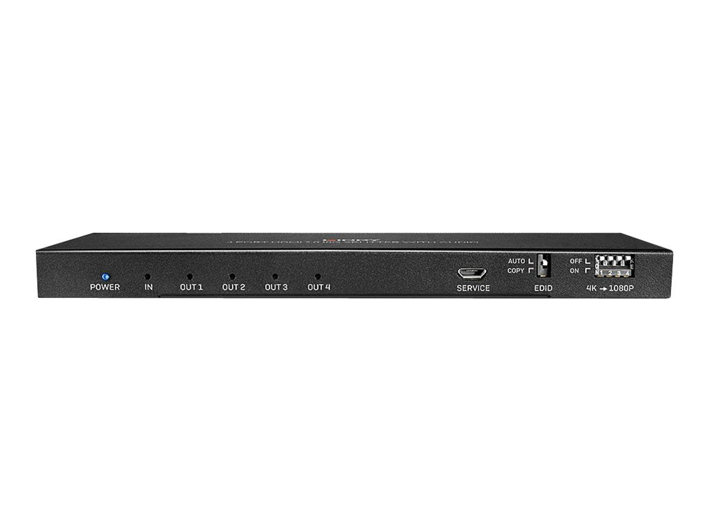 LINDY 4 Port HDMI 2.0 4K60 Splitter - Rückansicht