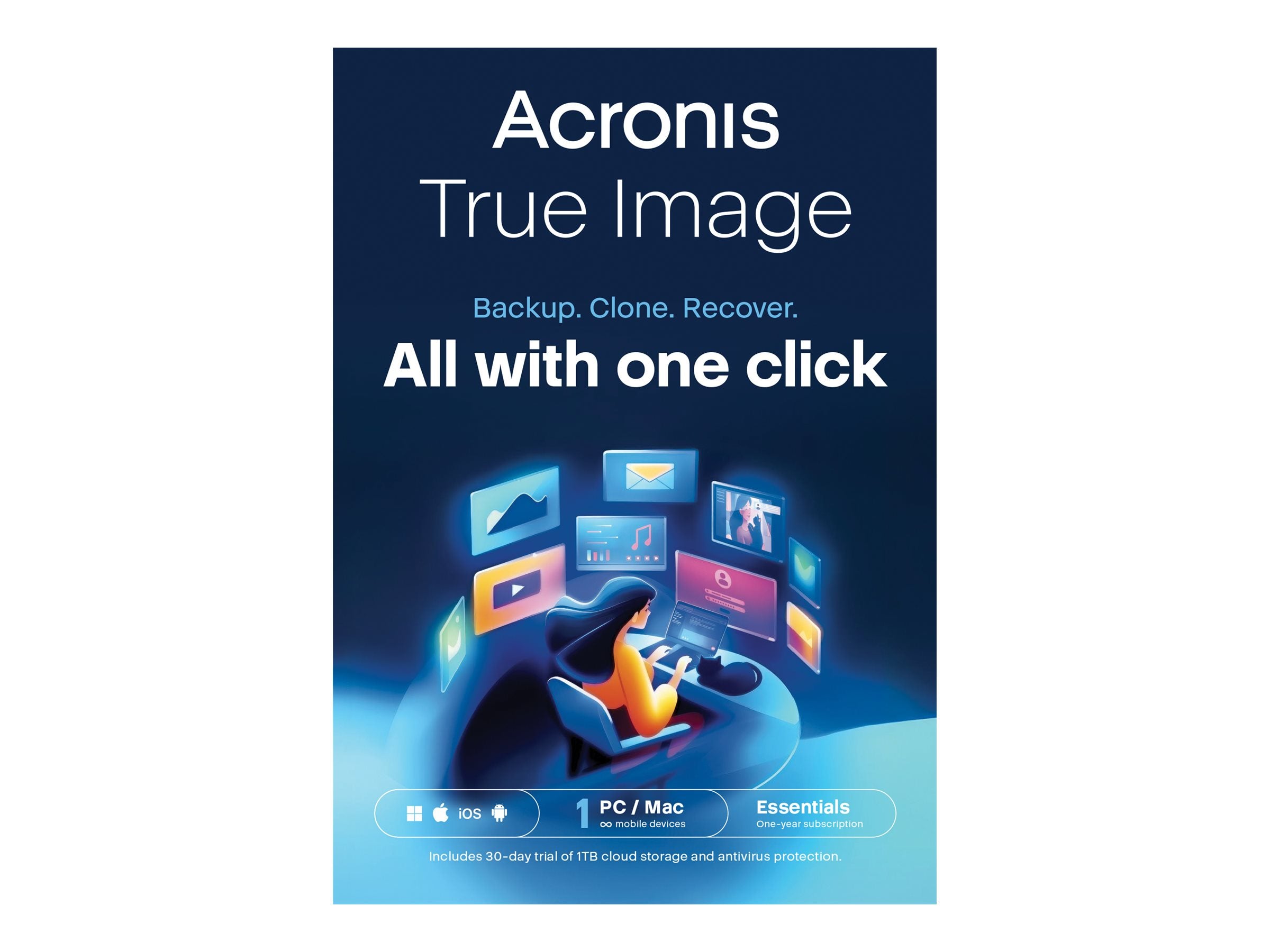 Acronis True Image Essentials Vorderansicht