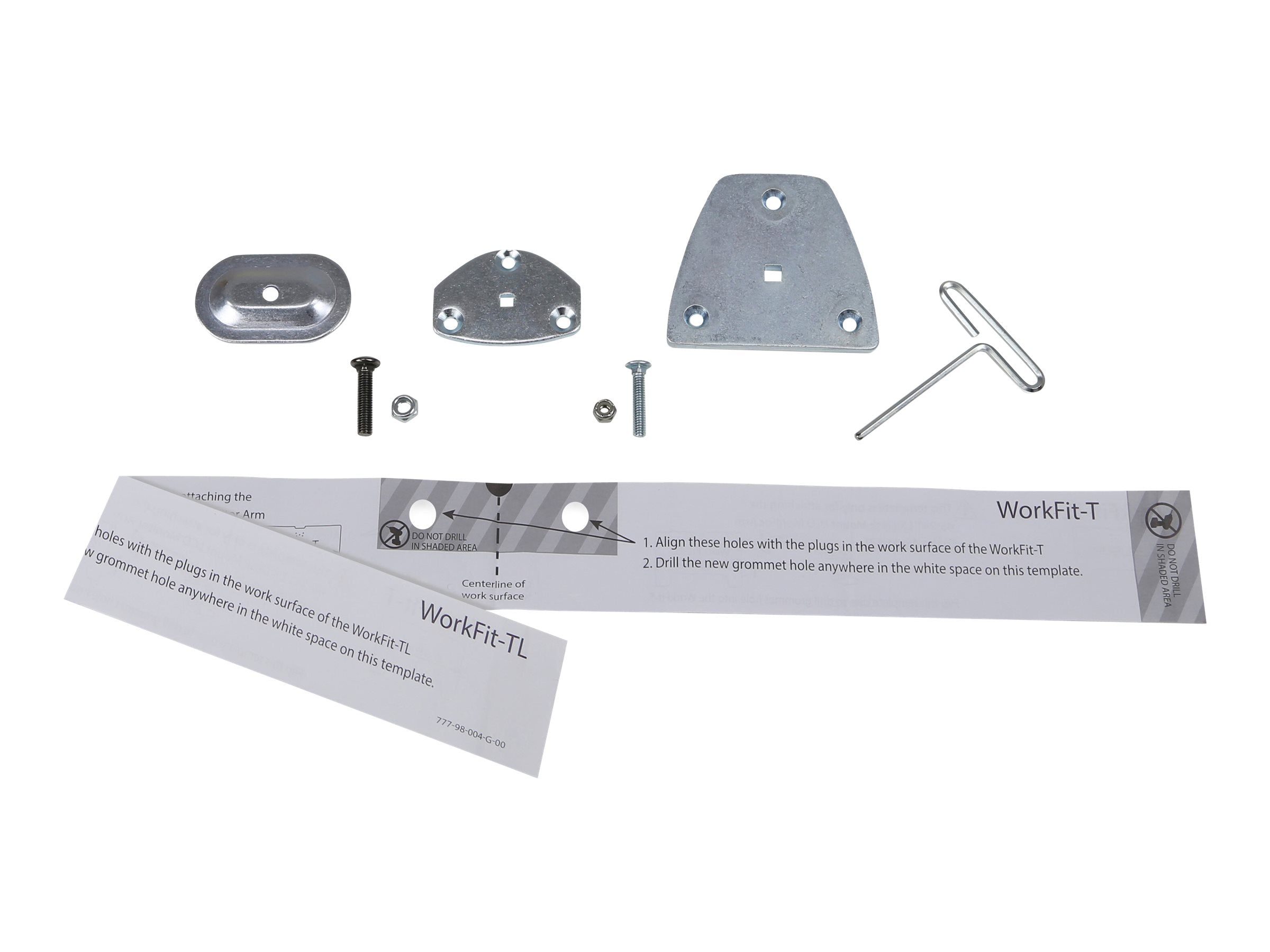 Verpackung der ERGOTRON LX Arm Kabeldurchführung für WorkFit-Toder TL