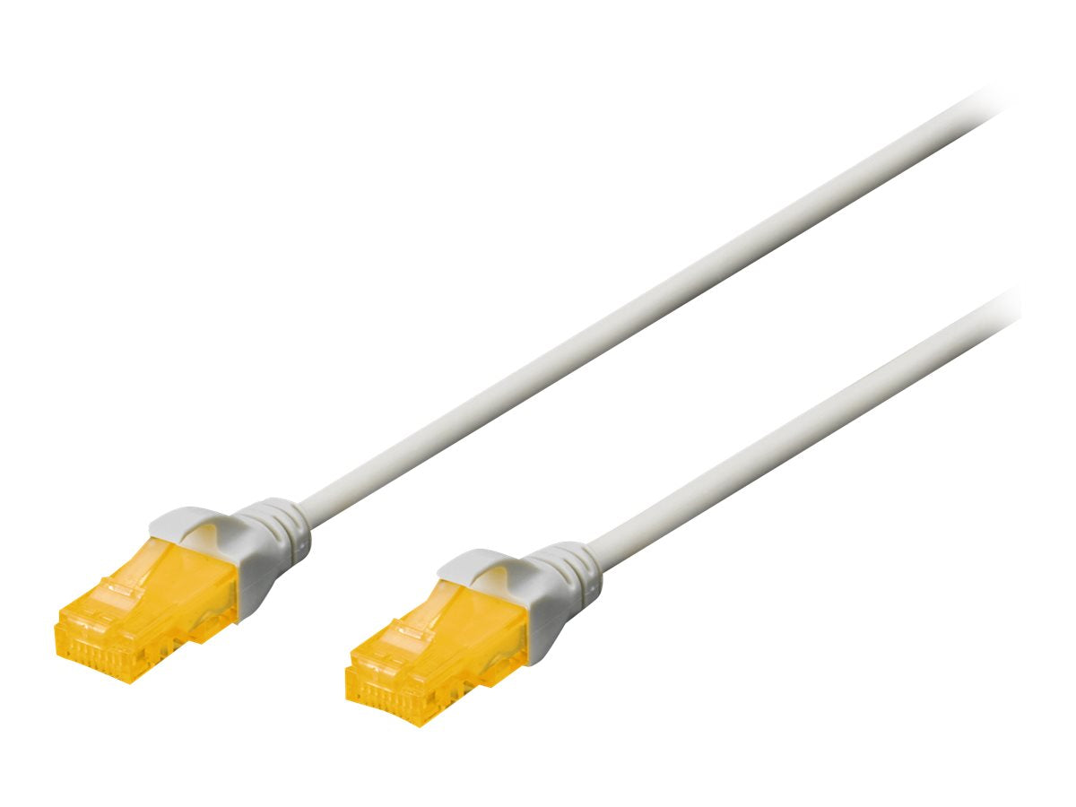 DIGITUS CAT 6A U-UTP Patchkabel Cu LSZH AWG 26/7 2m Grau - Vorderansicht