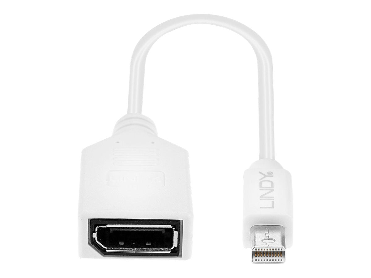 LINDY Adapterkabel Mini-DP M/DP F Kupplung Premium geschirmt - Vorderansicht