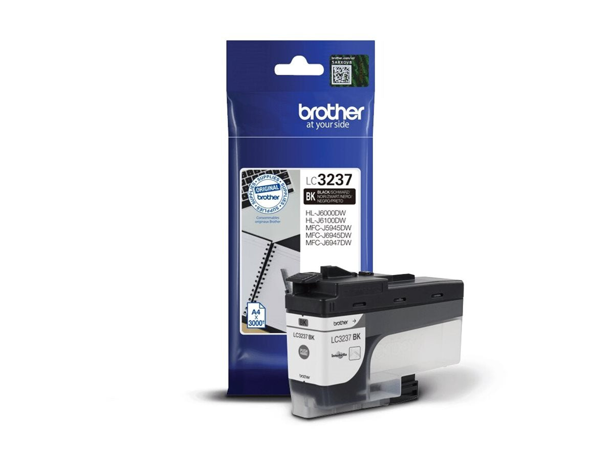 BROTHER LC-3237BK Tintenpatrone Schwarz Vorderansicht