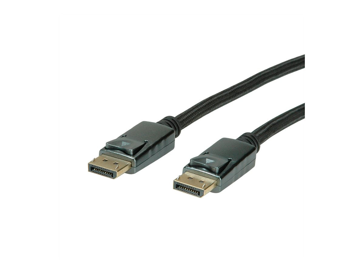 ROLINE DisplayPort Kabel DP-DP v1.2 ST-ST schwarz-metallic 1m - Verpackung