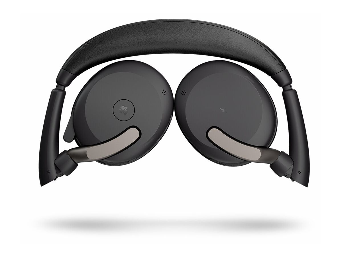 JABRA Evolve2 65 Flex MS Stereo Headset on-ear Bluetooth wireless active noise cancelling USB-C black Certified for Microsoft Te