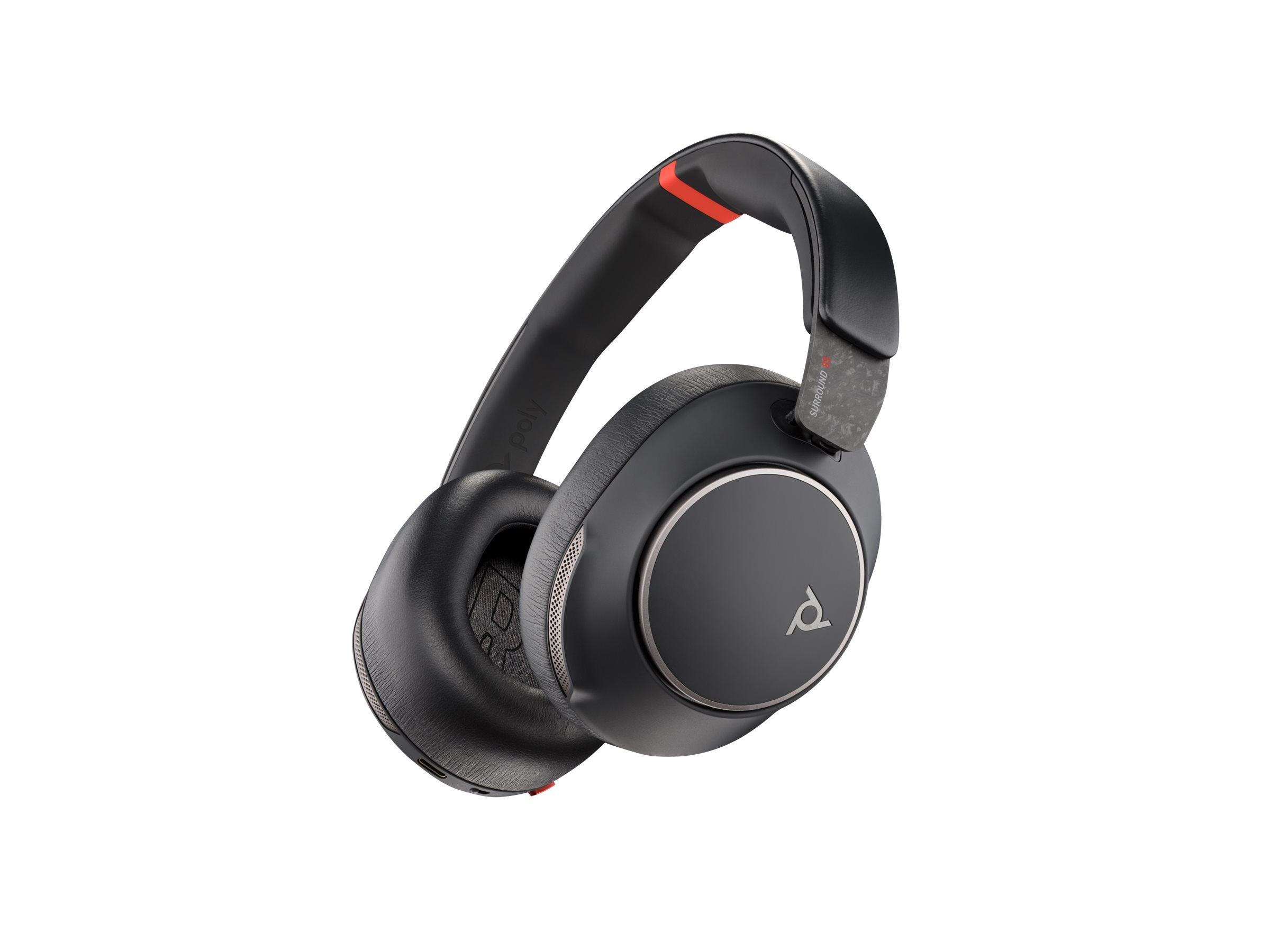 HP Poly Voyager Surround 85 UC USB-C Headset mit Zubehör
