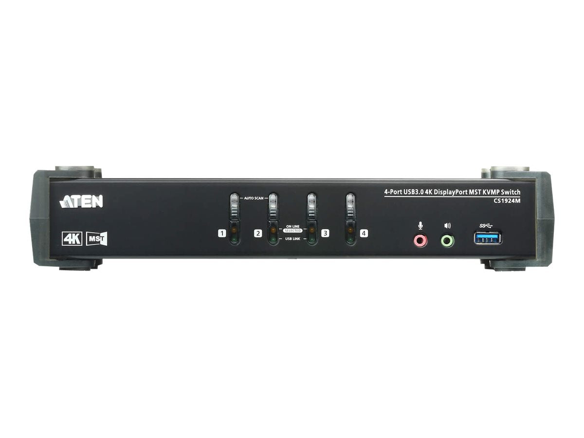 ATEN CS1924M 4-Port USB 3.0 4K DisplayPort MST KVM Switch Verpackung
