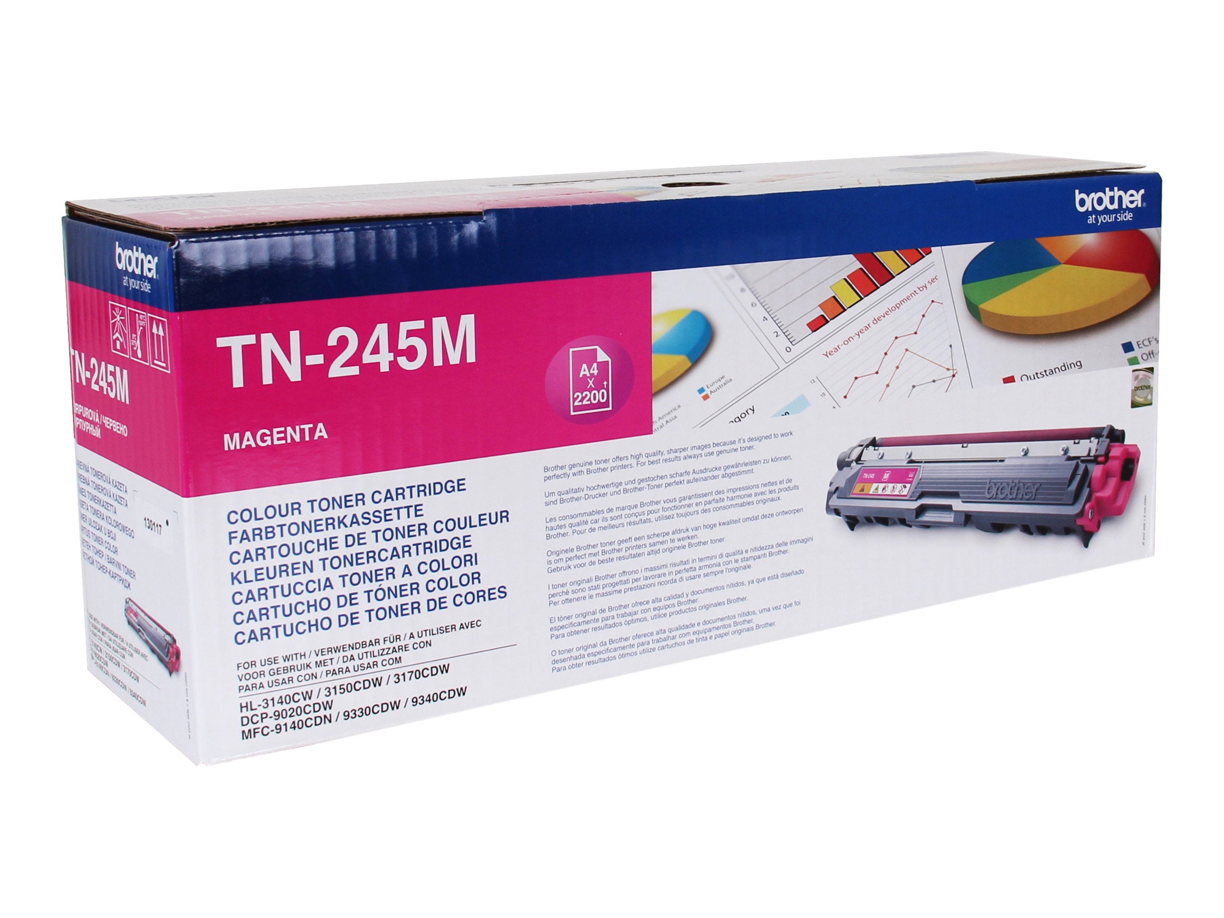 BROTHER TN-245M Toner magenta Vorderansicht