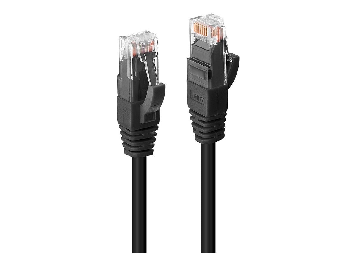 LINDY UTP Cat.6 Kabel schwarz 0,3m LSOH Verpackung