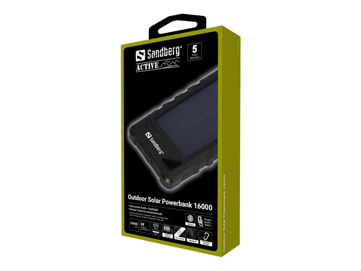 SANDBERG Outdoor Solar Powerbank 16000 Detailansicht
