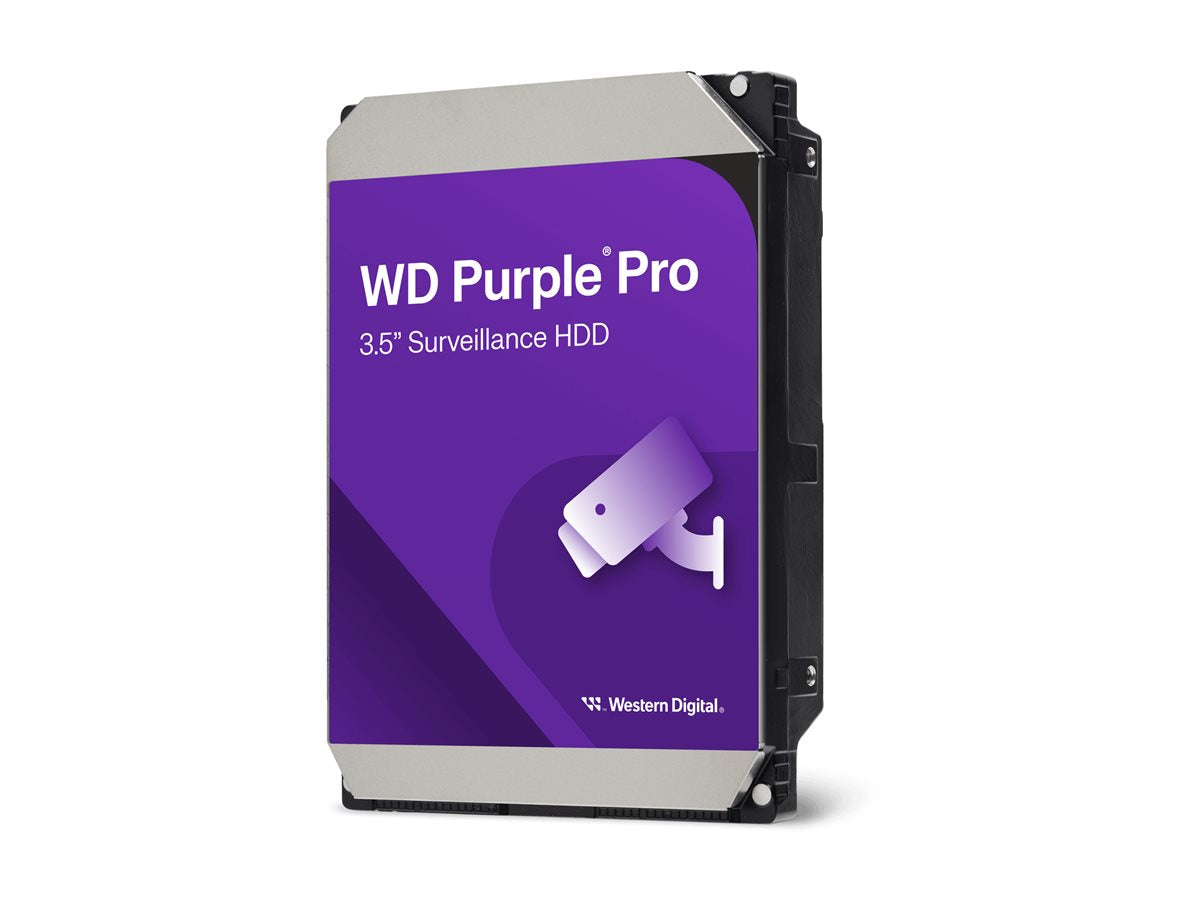 WD Purple Pro 26TB SATA 6Gb/s 3,5 Zoll Festplatte Vorderansicht