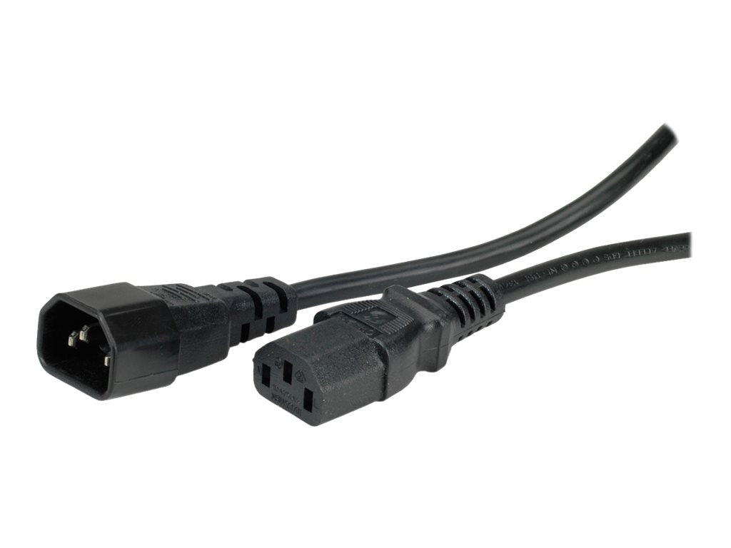 VALUE Apparate-Verbindungskabel IEC 320 C14 - C13 schwarz 1m Detailansicht