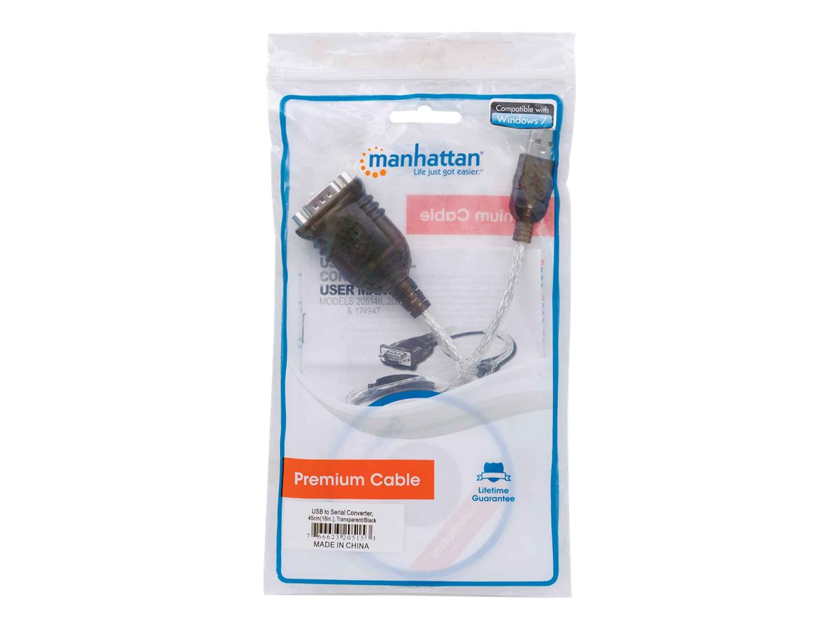 MANHATTAN USB RS232 Seriell Konverter Vorderansicht