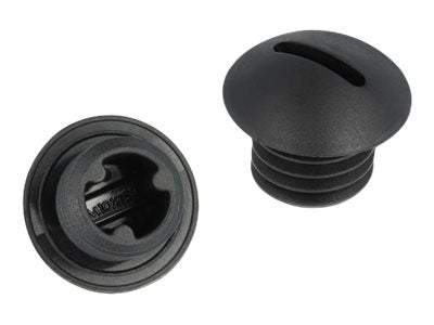 DELOCK Verschlussstopfen M10 x 1,5 schwarz Vorderansicht