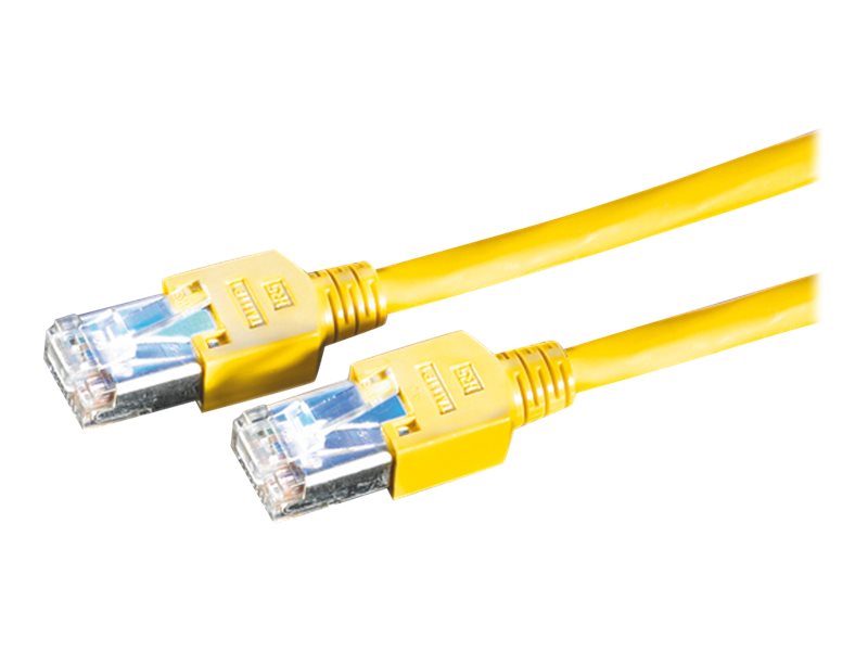 DÄTWYLER Patchkabel Kat.5e Class D S/UTP CU 5502 flex LSOH Hirose TM11 gelb 10m - Vorderansicht