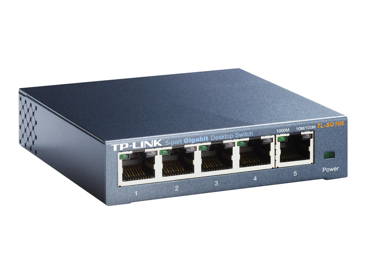 TP-LINK TL-SG105 5-Port Gigabit Switch Rückansicht