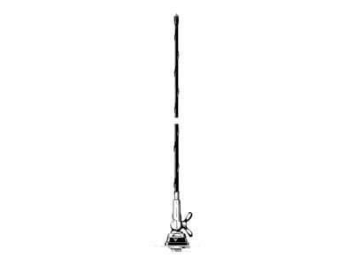 PROCOM Antennenstrahler 2m/70cm 144 - 175/380 - 470 MHz Vorderansicht