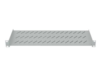 INTELLINET 48,3cm 19Zoll Fachboden Frontmontage 1 HE - Vorderansicht