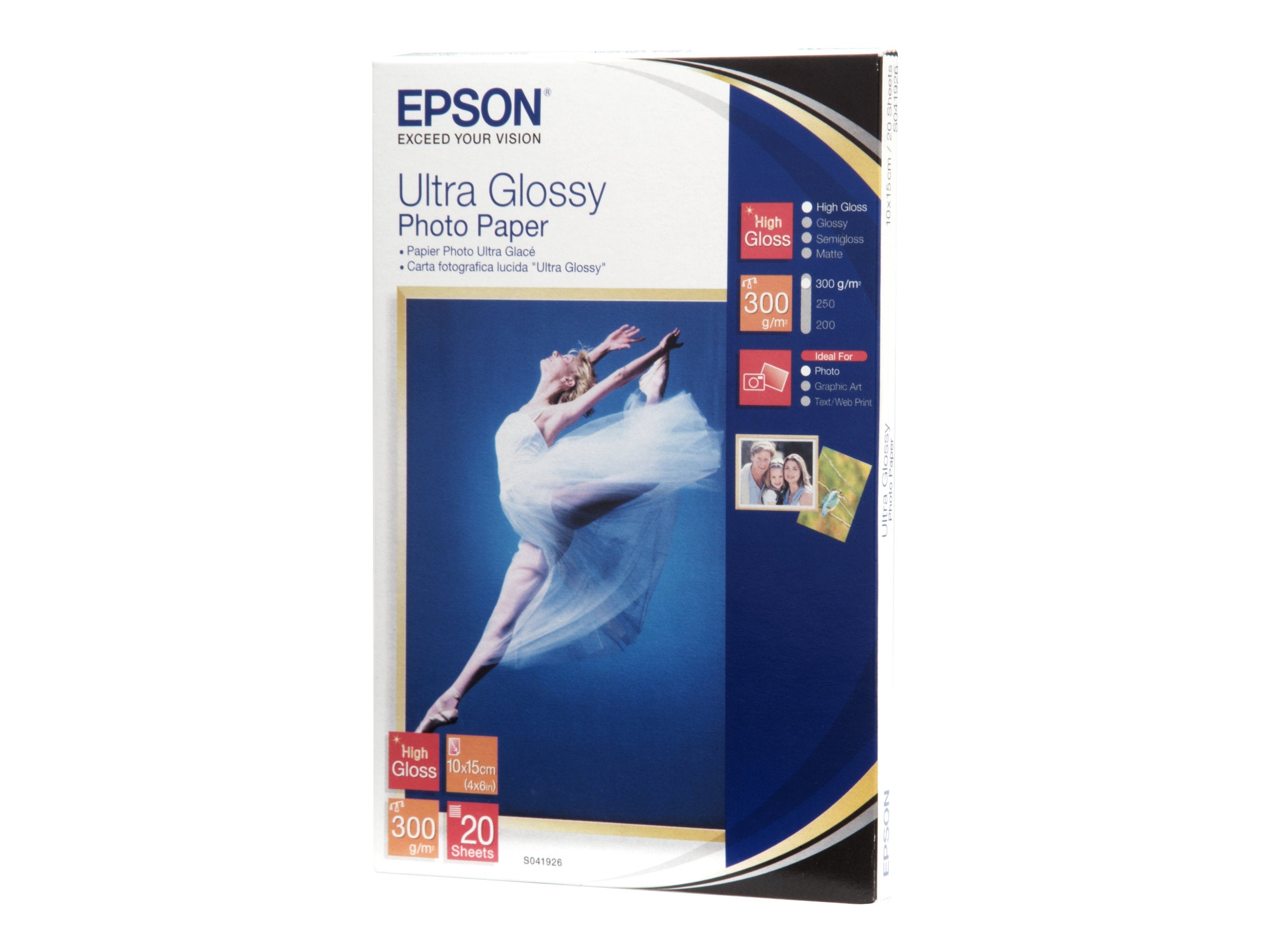 EPSON Ultra glänzend Foto Papier Vorderansicht