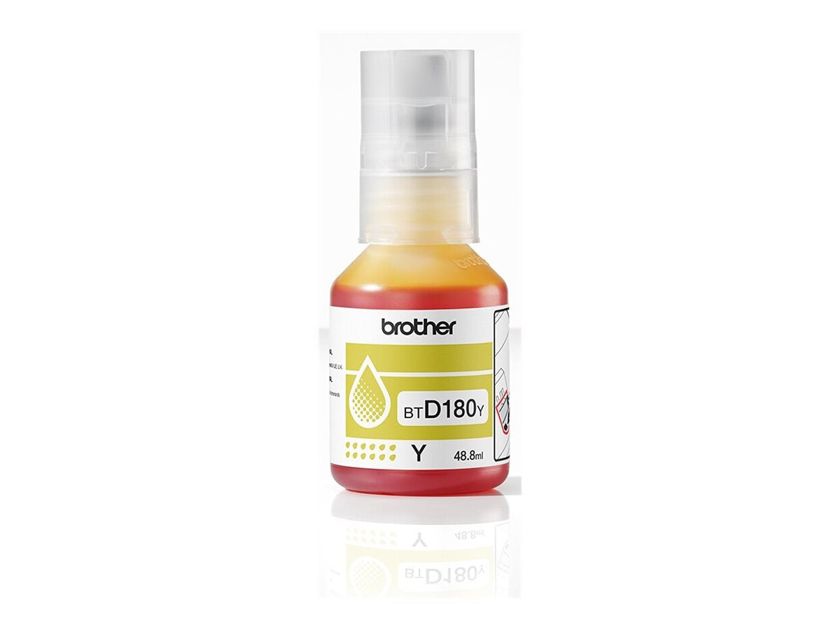BROTHER BTD180Y Nachfülltinte Gelb - Vorderansicht