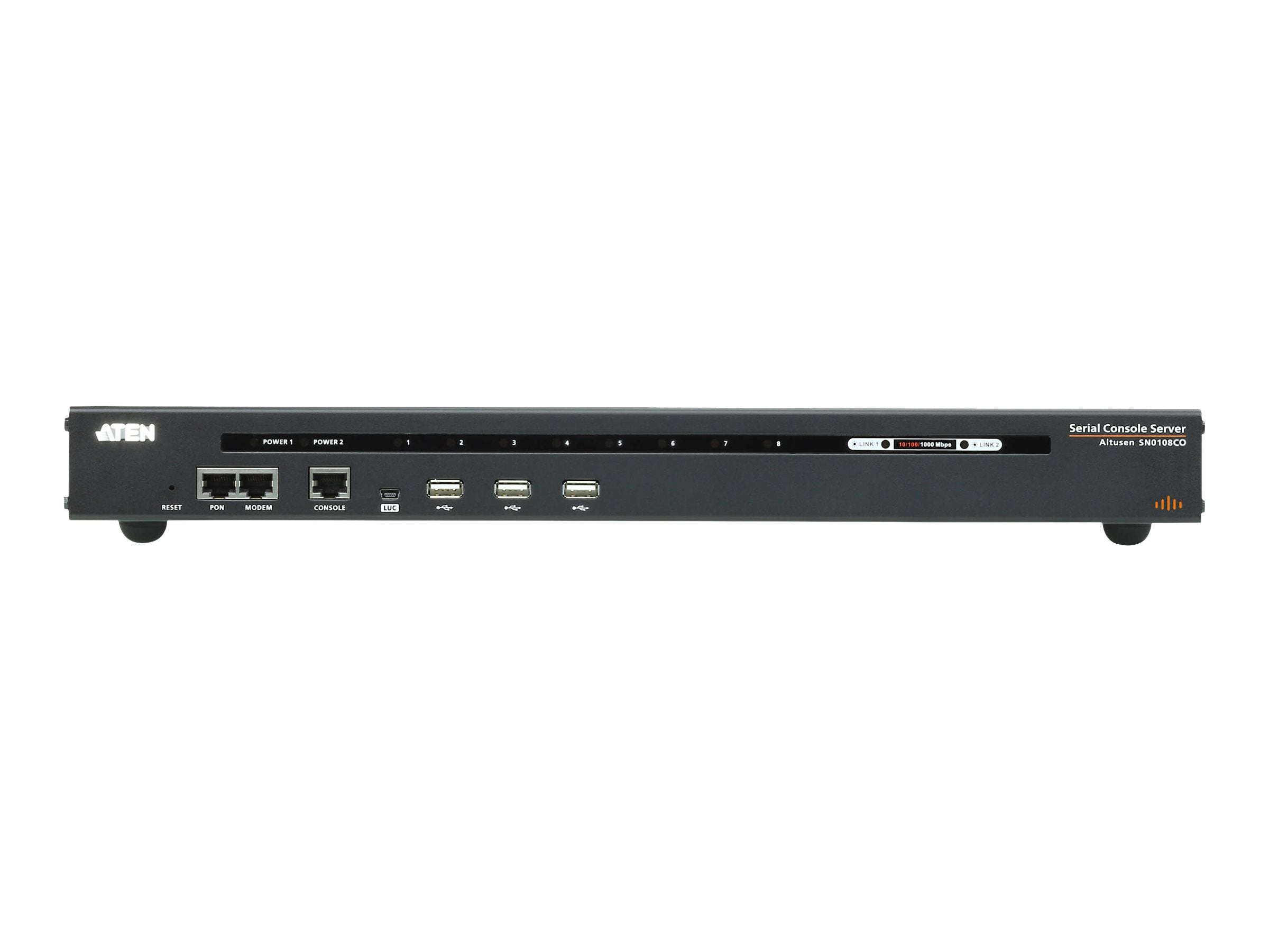 ATEN SN0108CO 8-Port Serieller Konsolen Server Detailansicht