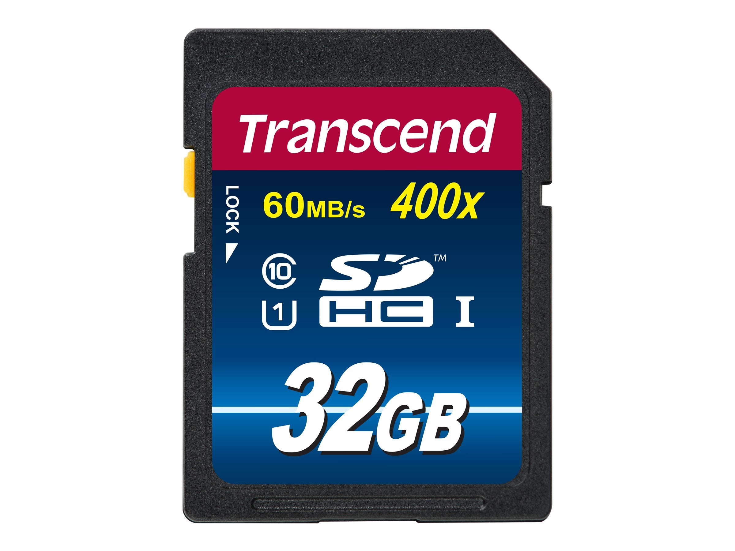 TRANSCEND Premium 32GB SDHC UHS-I Card Vorderansicht