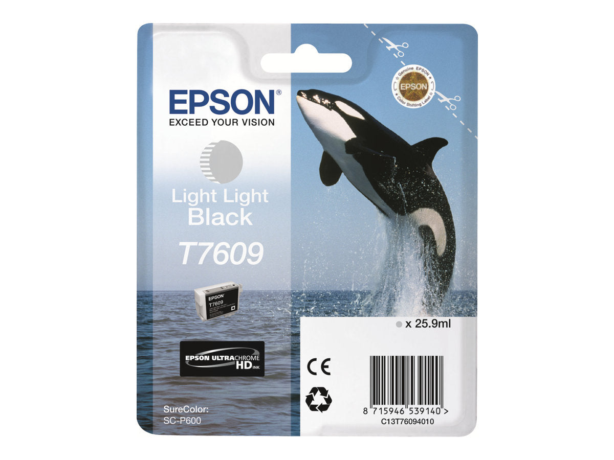 EPSON T7609 Tintenpatrone light light black Verpackung