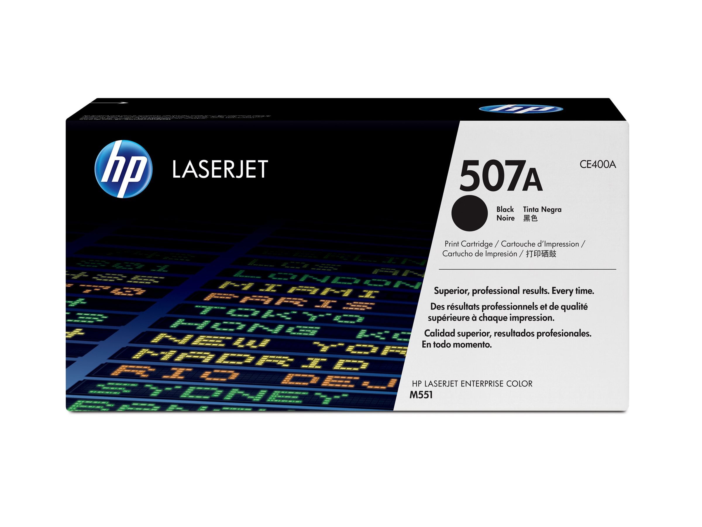 HP 507A Tonerpatrone CE400A schwarz Verpackung