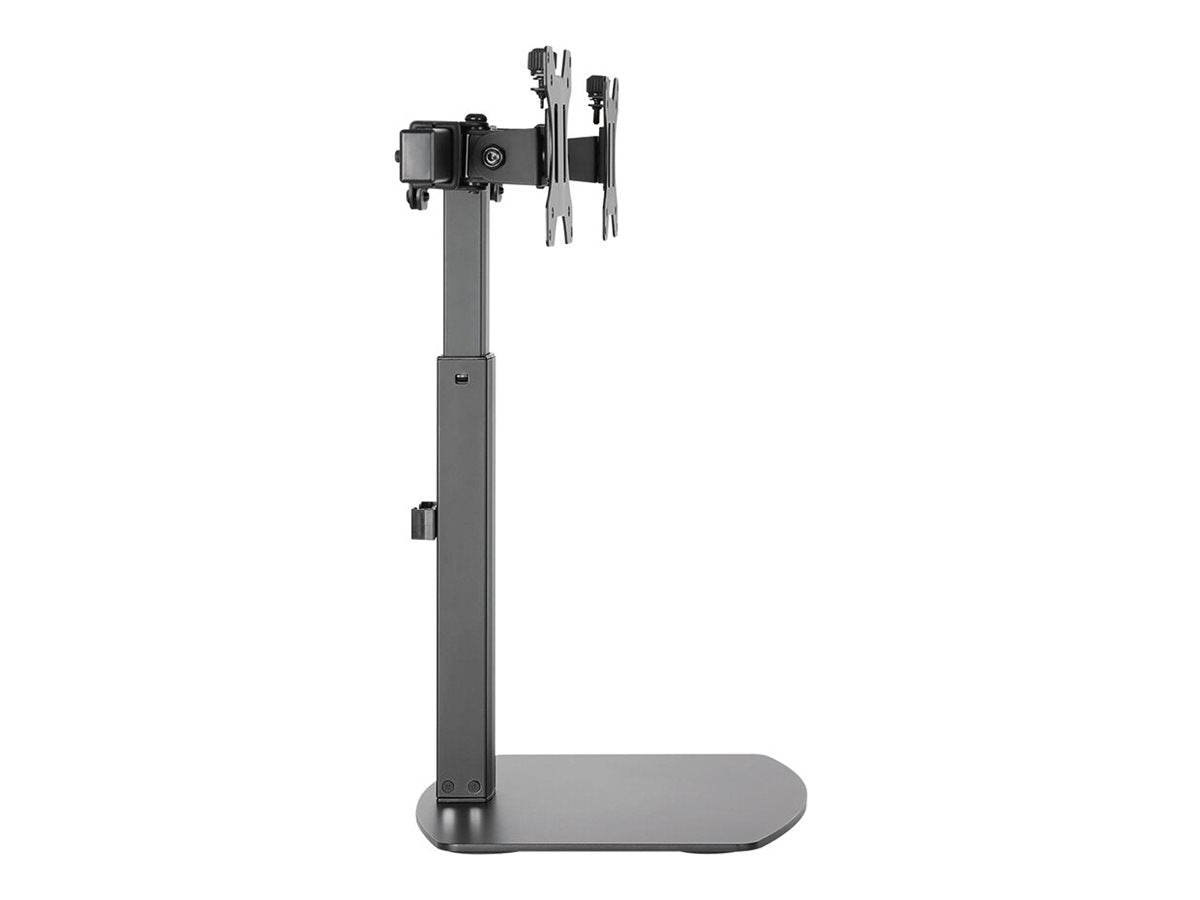 NEOMOUNTS D865DBLACK Dual DeskStand Seitenansicht