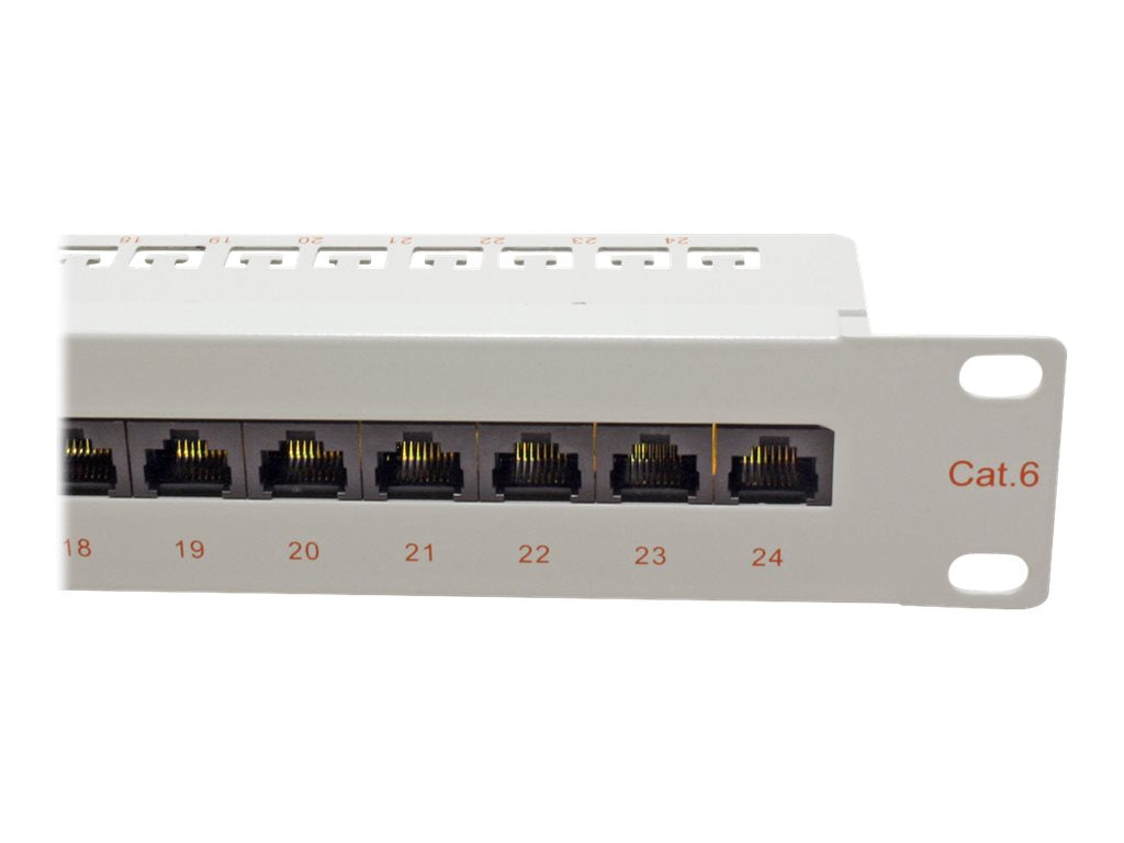 ROLINE Kat.6 Class E 48,26cm 19Zoll-Patchpanel 24P ungeschirmt - Detailansicht