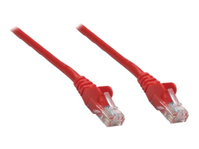 INTELLINET Netzwerkkabel Cat5e SF/UTP CCA 1,5m Rot - Vorderansicht